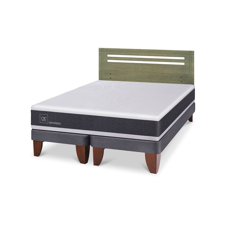 CIC Cama Europea Ortopedic 2 Plazas + Respaldo