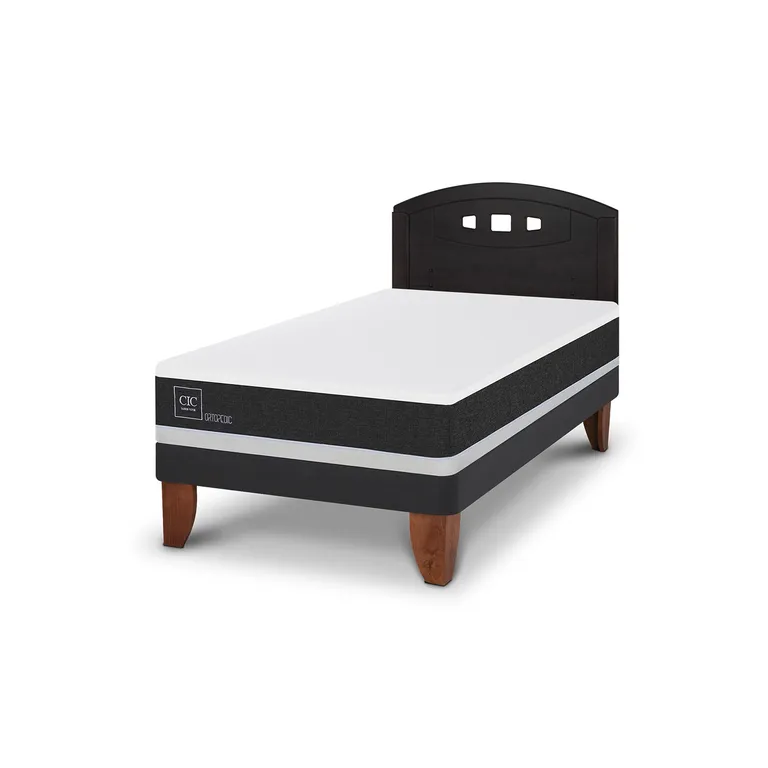 CIC Cama Europea Ortopedic 1.5 Plazas + Respaldo