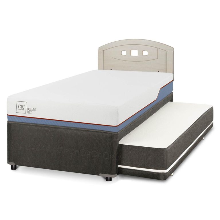 Cama Nido Excellence Plus 1.5 Plazas x 2.00 mt + Respaldo