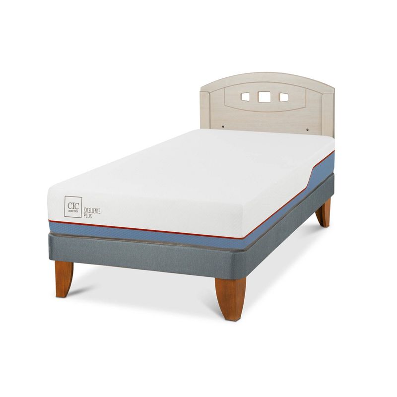 CIC - Camas Europeas Excellence Plus 1.5 Plazas + Respaldo Cic