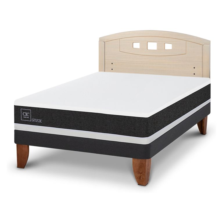 CIC Cama Europea Ortopedic 2 Plazas + Respaldo
