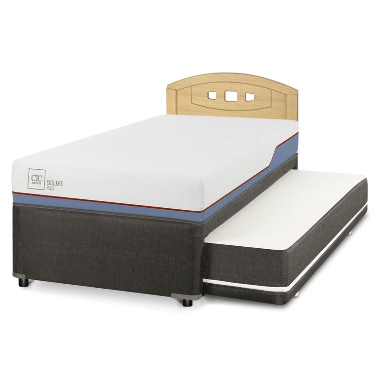 Cama Nido Excellence Plus 1.5 Plazas x 2.00 mt + Respaldo