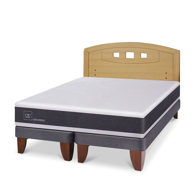 CIC Cama Europea Ortopedic 2 Plazas + Respaldo