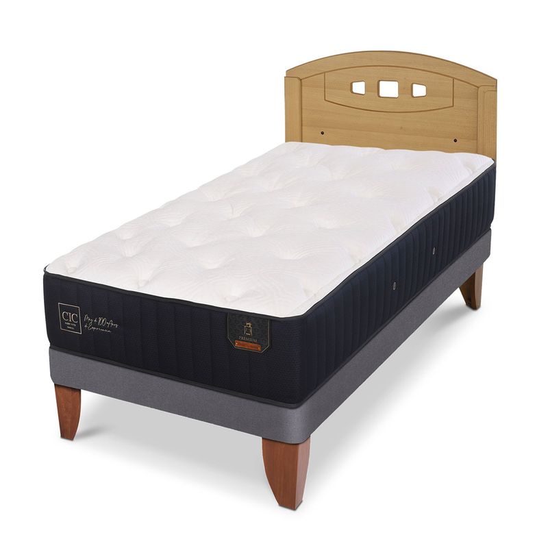 CIC - Camas Europeas Premium 1.5 Plazas + Respaldo Cic