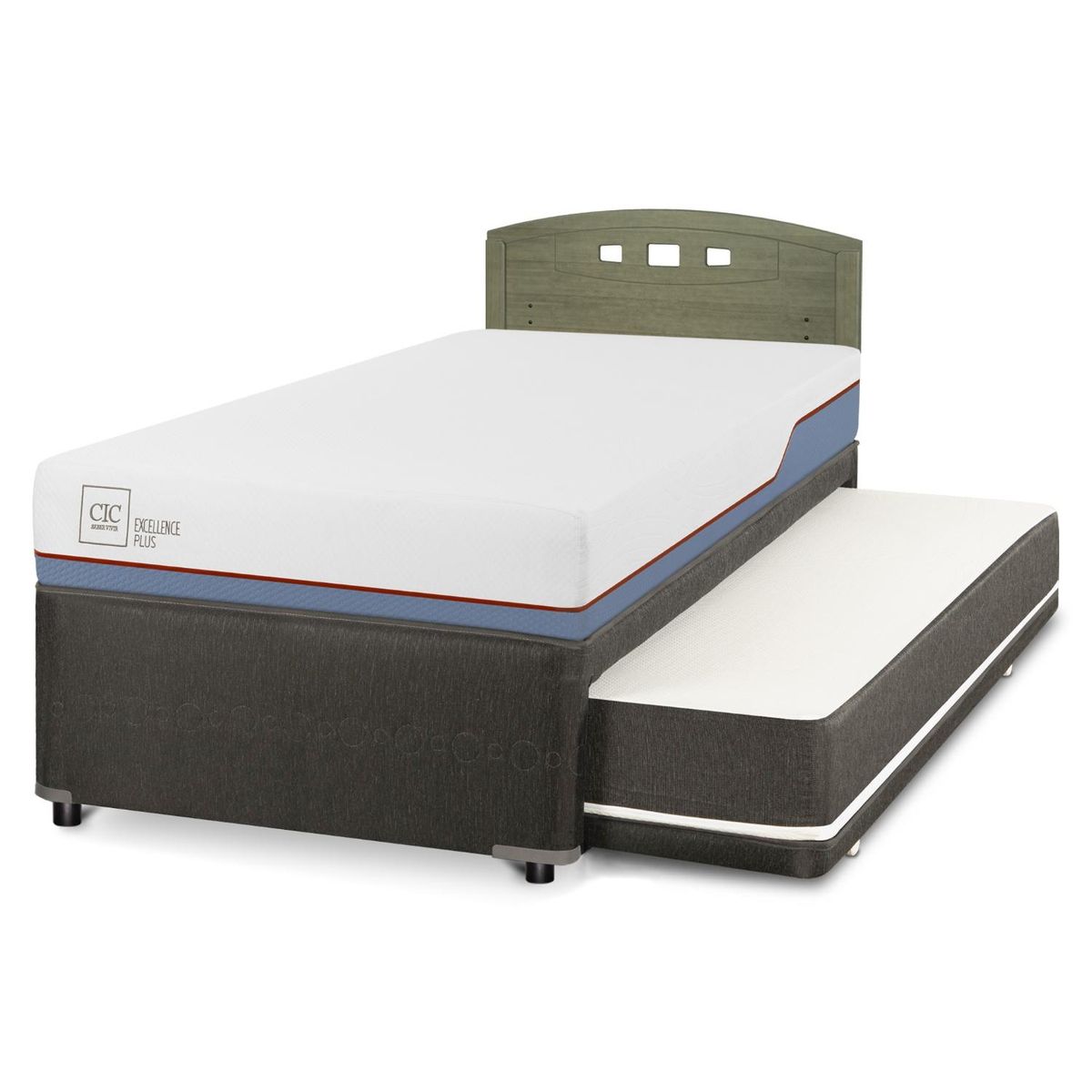 CIC - Camas Funcionales ExCama EuropeallenCama Europea Plus 1.5 Plazas + Respaldo Cic