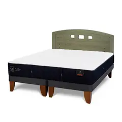 CIC - Cama Europea Premium 2 Plazas + Respaldo