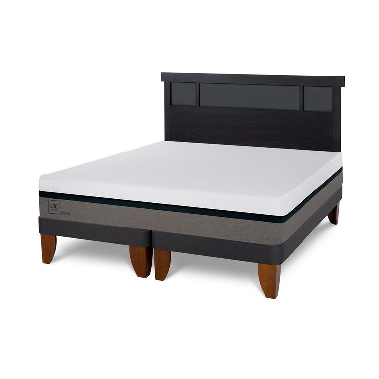 CIC Cama Europea Balance 2 Plazas + Respaldo