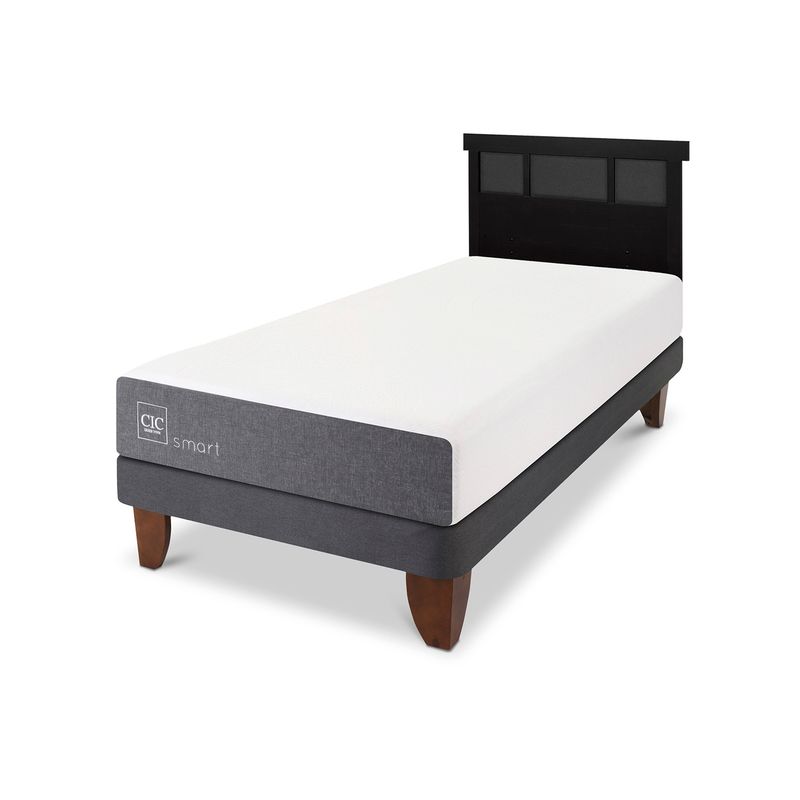 CIC - Cama Europea Smart 1 Plaza + Respaldo Cic