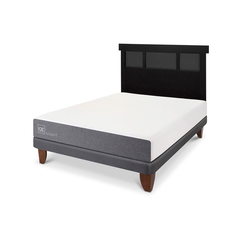 CIC Cama Europea Smart 2 Plazas + Respaldo