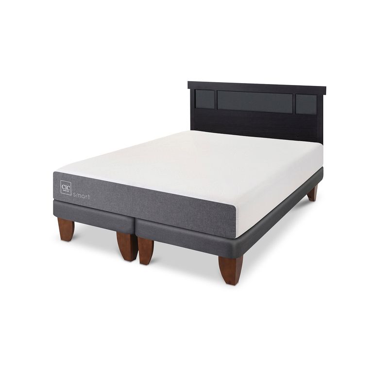 CIC Cama Europea Smart 2 Plazas + Respaldo