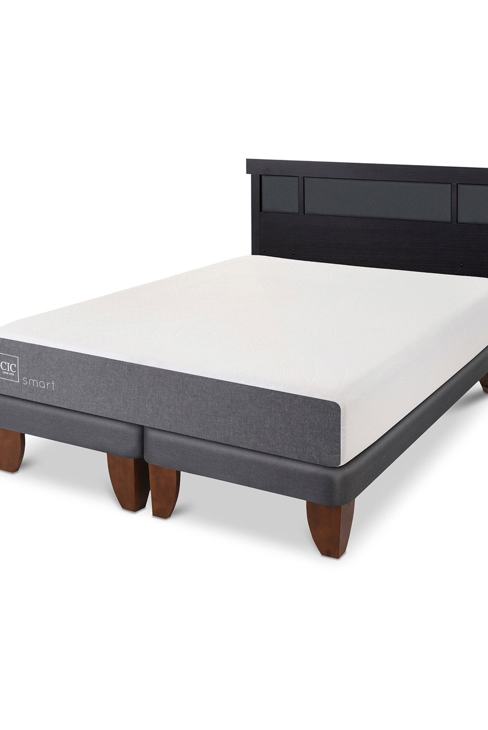 CIC - Cama Europea Smart 2 Plazas + Respaldo Cic