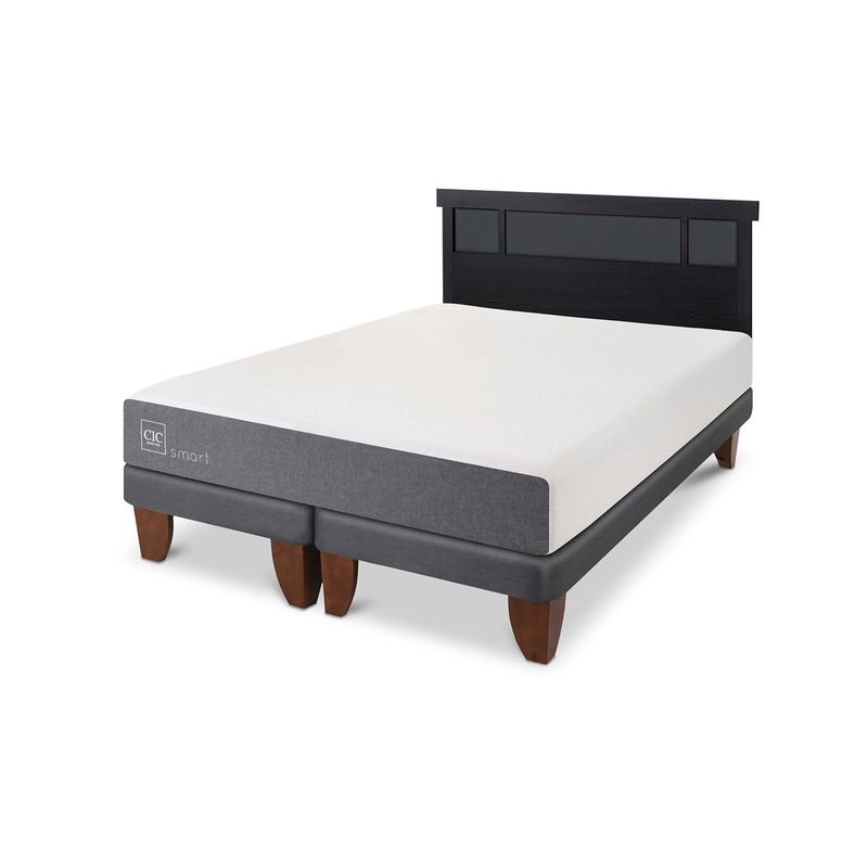 CIC - Cama Europea Smart 2 Plazas + Respaldo Cic