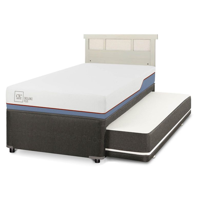 Cama Nido Excellence Plus 1.5 Plazas x 2.00 mt + Respaldo
