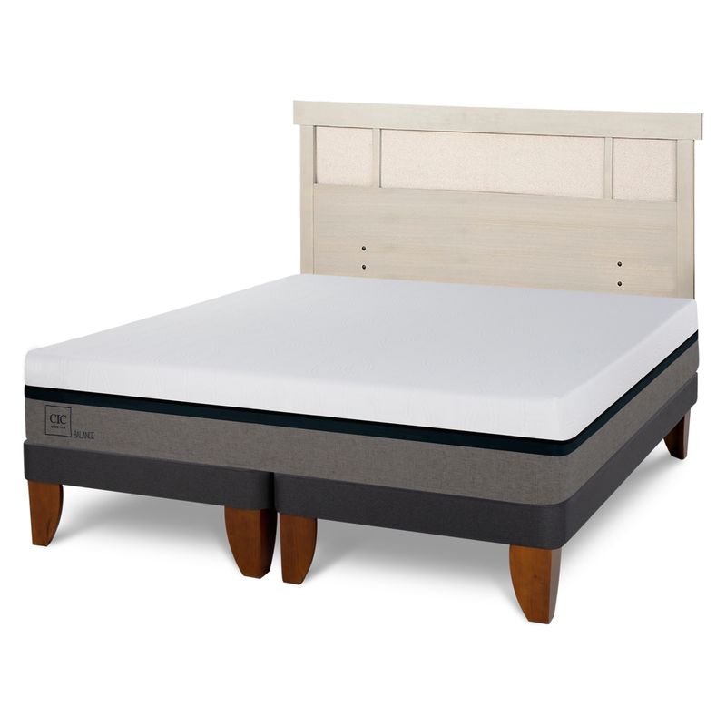 CIC - Cama Europea Balance 2 Plazas + Respaldo Cic