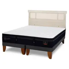 CIC - Cama Europea S Premium 2 Plazas + Respaldo