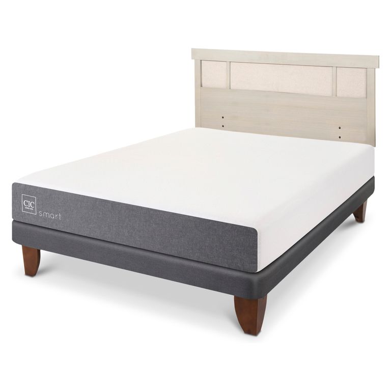 CIC Cama Europea Smart 2 Plazas + Respaldo