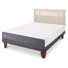 CIC - Cama Europea Smart 2 Plazas + Respaldo