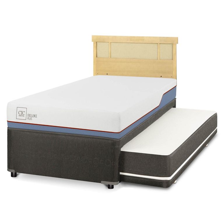 Cama Nido Excellence Plus 1.5 Plazas x 2.00 mt + Respaldo