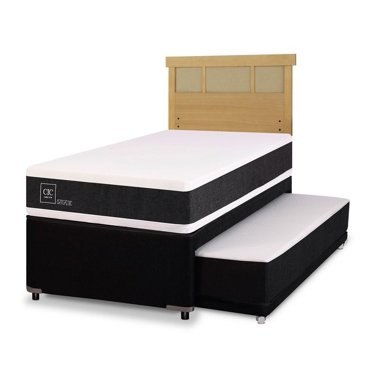 CIC Cama Nido Ortopedic 1.5 plazas x 2.00 mt + Respaldo