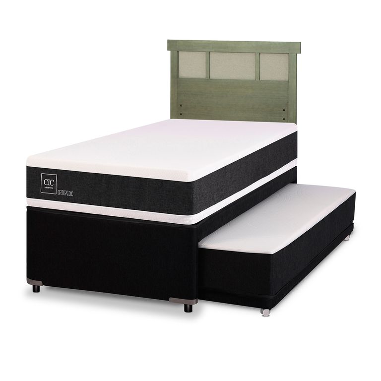 CIC Cama Nido Ortopedic 1.5 plazas x 2.00 mt + Respaldo