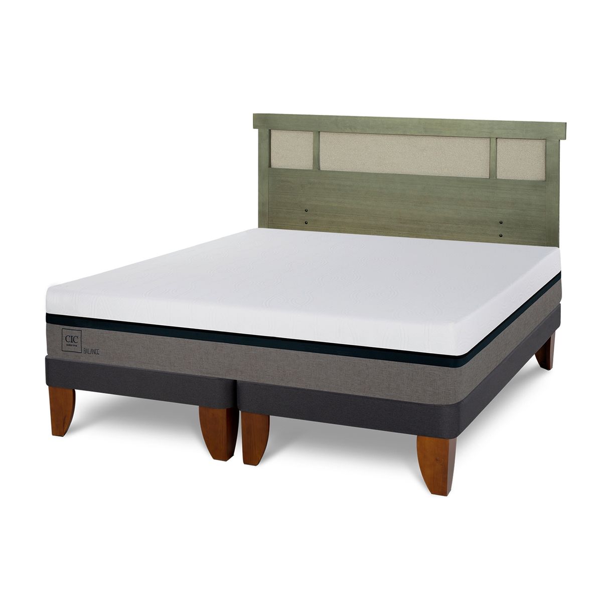 CIC - Cama Europea Balance 2 Plazas + Respaldo Cic