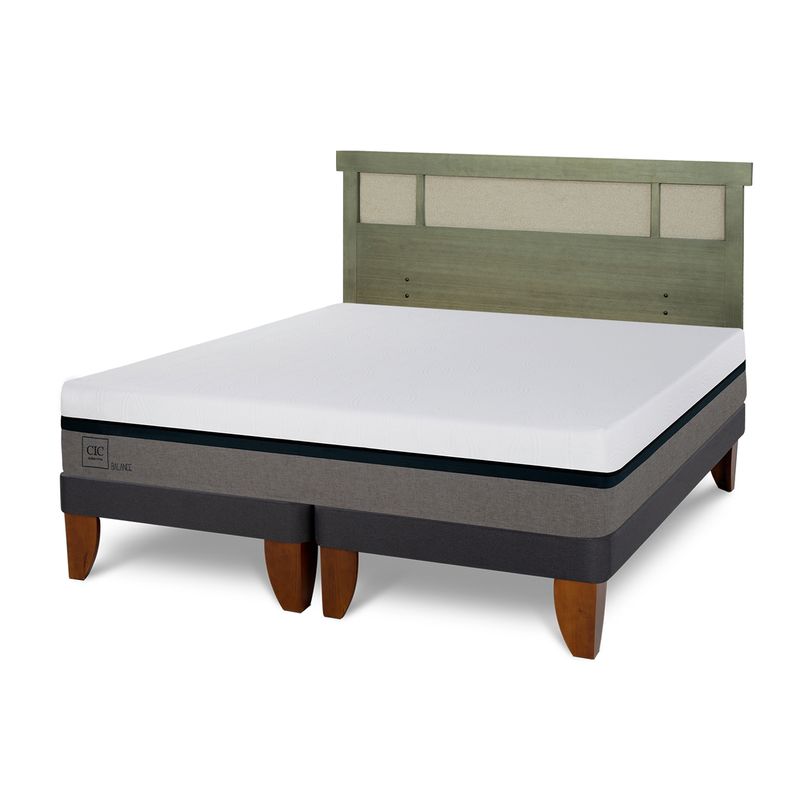 CIC - Cama Europea Balance 2 Plazas + Respaldo Cic