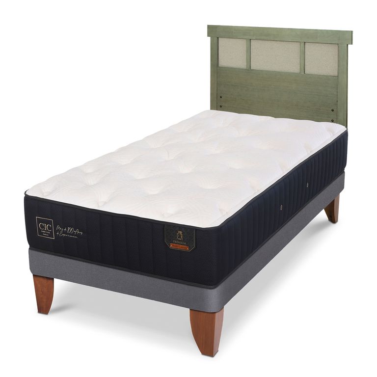 CIC Cama Europea Premium 1.5 Plazas + Respaldo