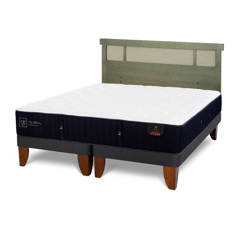 CIC Cama Europea Premium 2 Plazas + Respaldo
