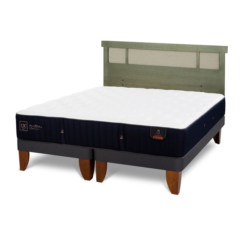 CIC - Cama Europea Premium King + Respaldo Cic
