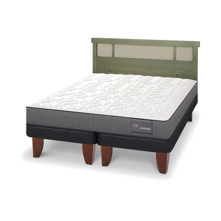 CIC Cama Europea Anatomic 2 Plazas + Respaldo