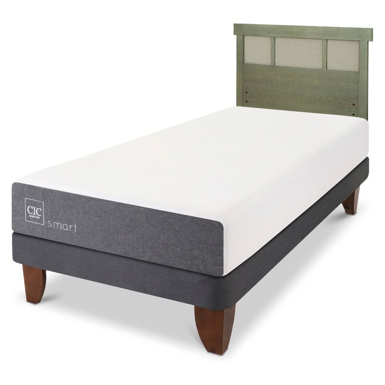 CIC Cama Europea Smart 1 Plaza + Respaldo