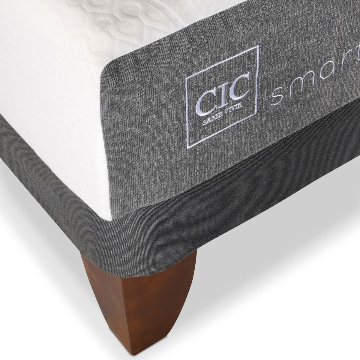 CIC - Cama Europea Smart 1 Plaza + Respaldo Cic