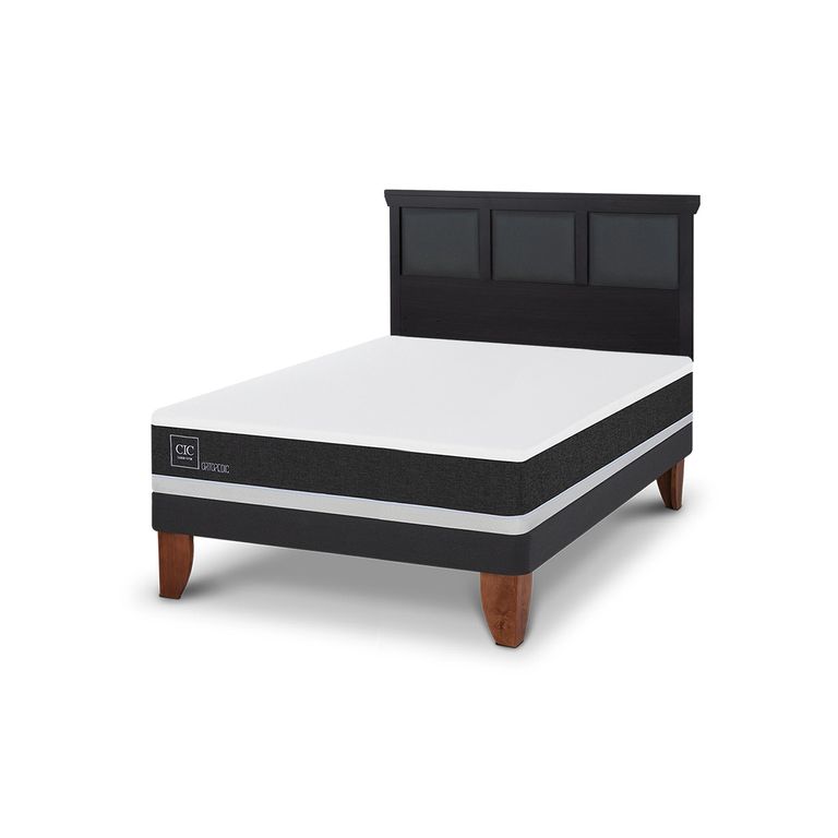 CIC Cama Europea Ortopedic 2 Plazas + Respaldo