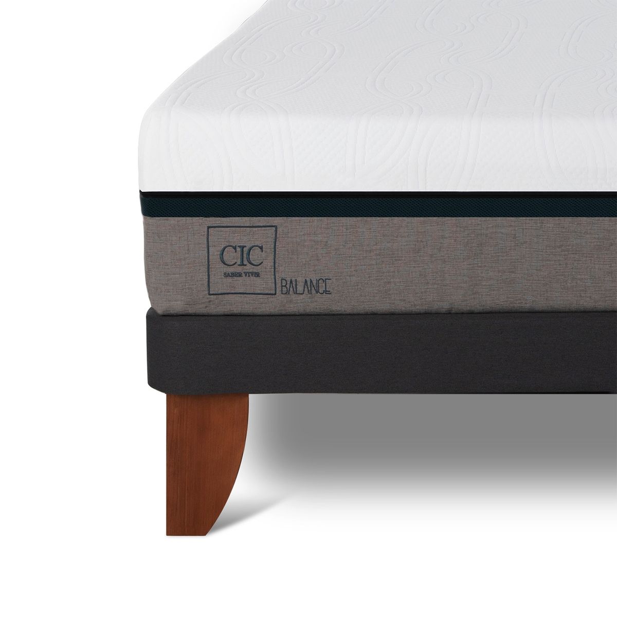 CIC - Cama Europea Balance King + Respaldo Cic