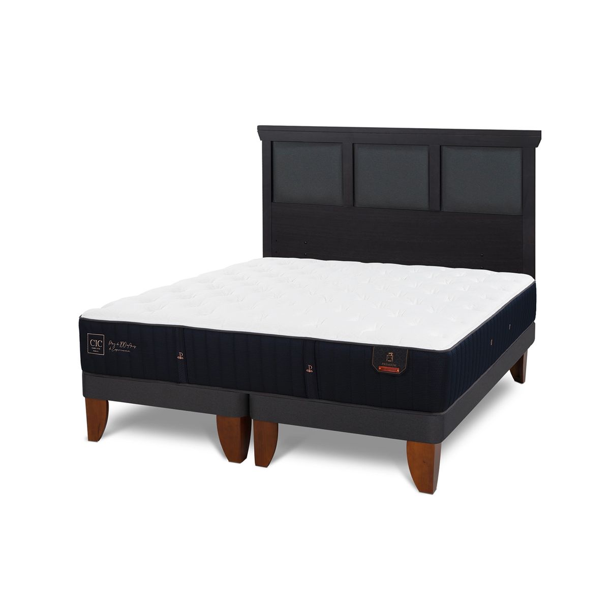 CIC - Cama Europea Premium King + Respaldo Cic