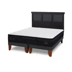 CIC - Cama Europea S Premium 2 Plazas + Respaldo
