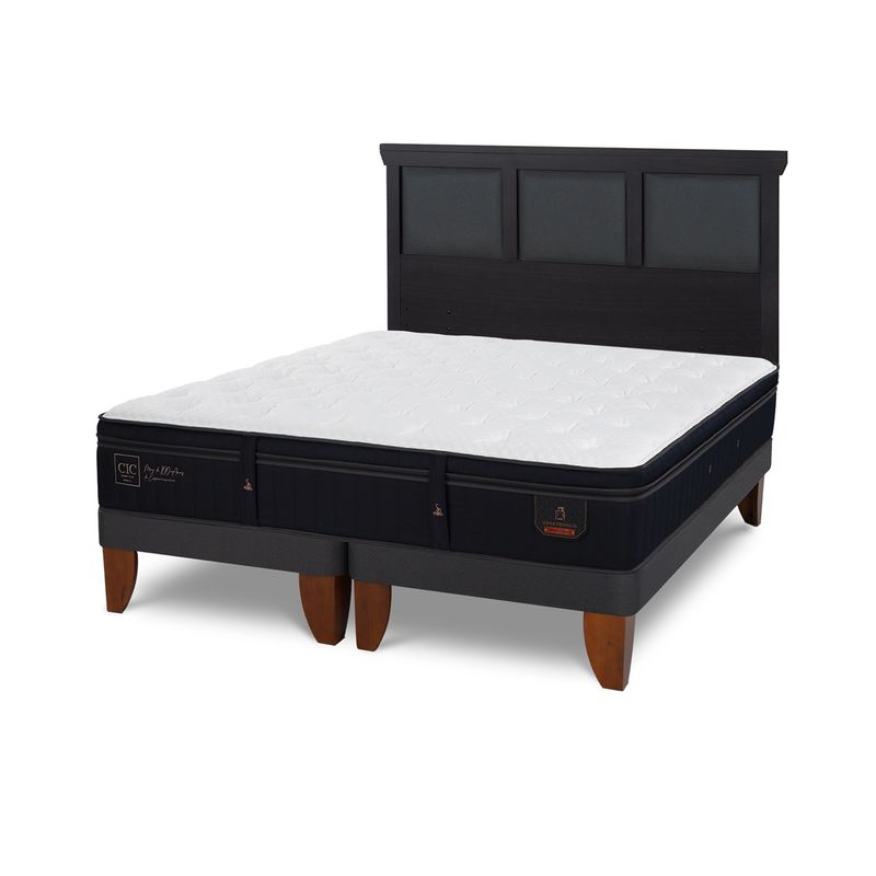 CIC - Cama Europea S Premium King + Respaldo Cic