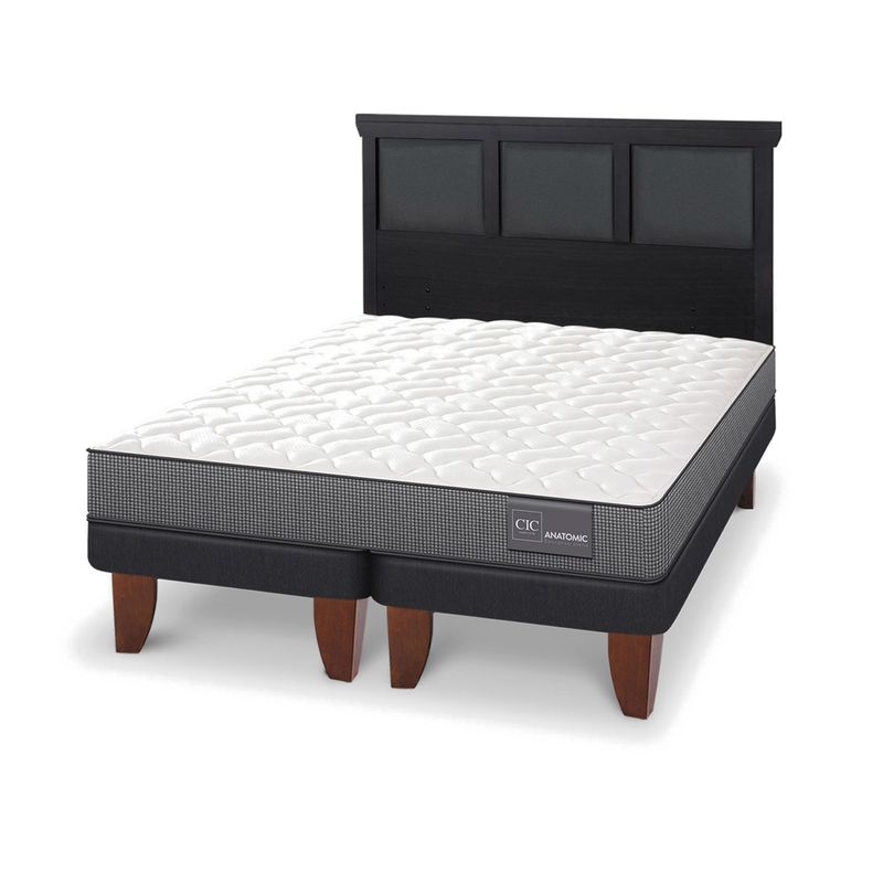 CIC - Cama Europea Anatomic 2 Plazas + Respaldo Cic