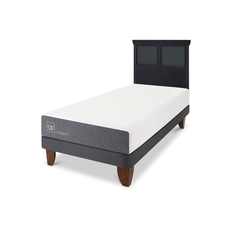 CIC Cama Europea Smart 1 Plaza + Respaldo