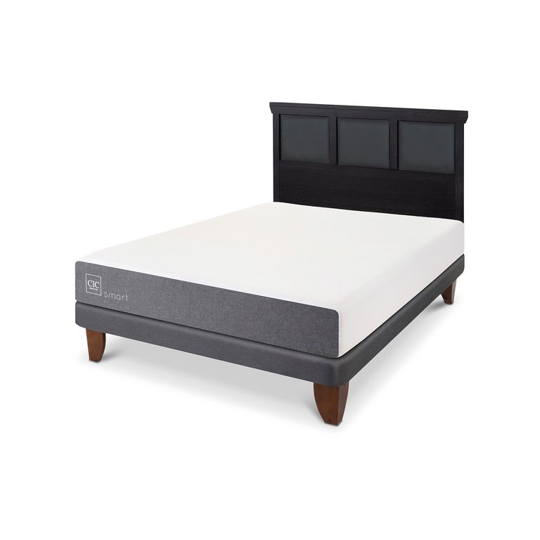 CIC Cama Europea Smart 2 Plazas + Respaldo