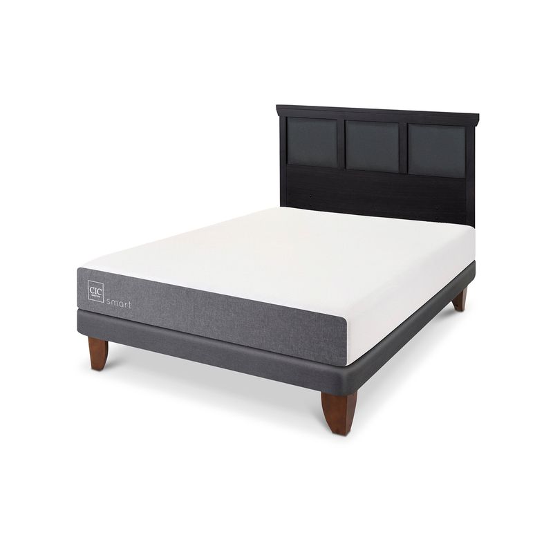CIC - Cama Europea Smart 2 Plazas + Respaldo Cic