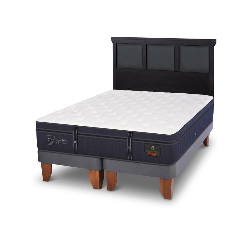 CIC - Cama Europea G Premium King + Respaldo Cic