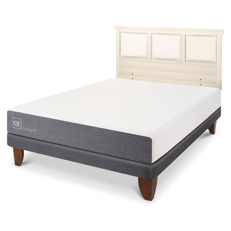 CIC Cama Europea Smart 2 Plazas + Respaldo