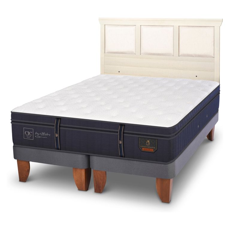 CIC Cama Europea G Premium 2 Plazas + Respaldo