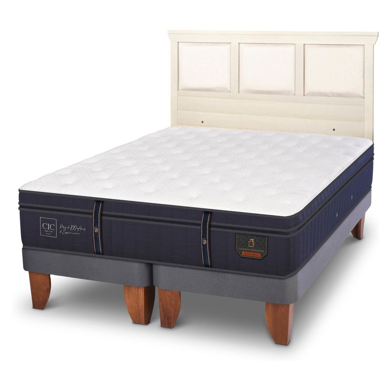 CIC - Cama Europea G Premium 2 Plazas + Respaldo Cic