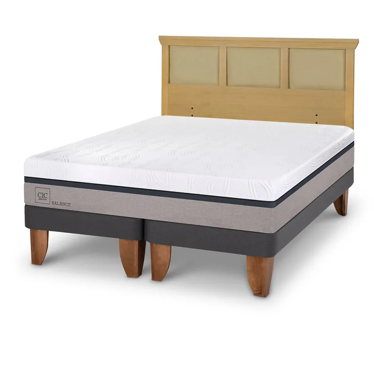 CIC Cama Europea Balance King + Respaldo