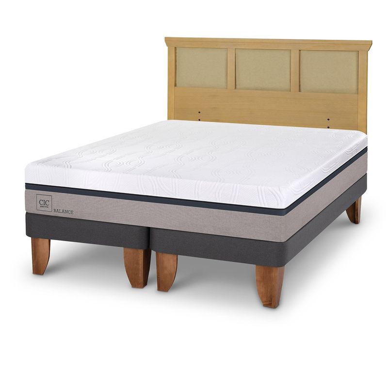 CIC - Cama Europea Balance King + Respaldo Cic
