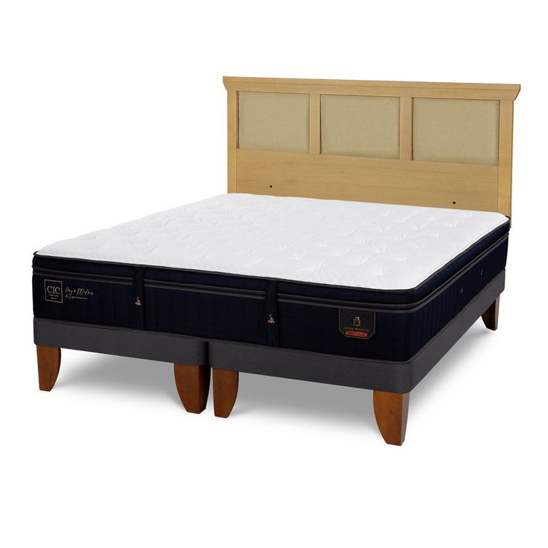 CIC Cama Europea S Premium 2 Plazas + Respaldo
