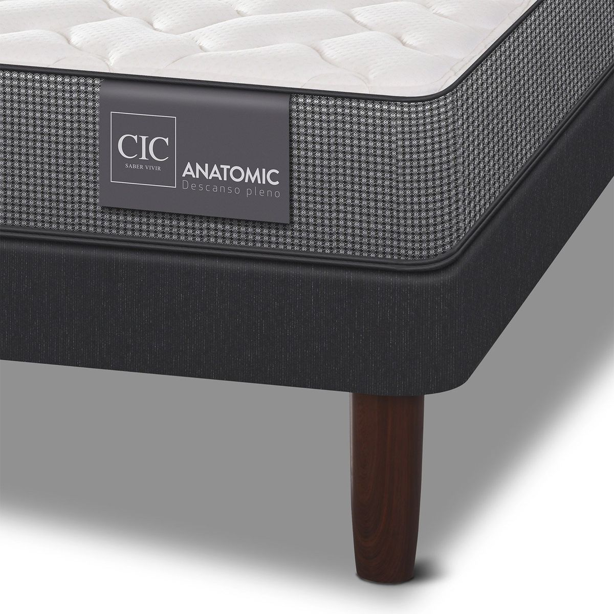 CIC - Cama Europea Anatomic 2 Plazas + Respaldo Cic