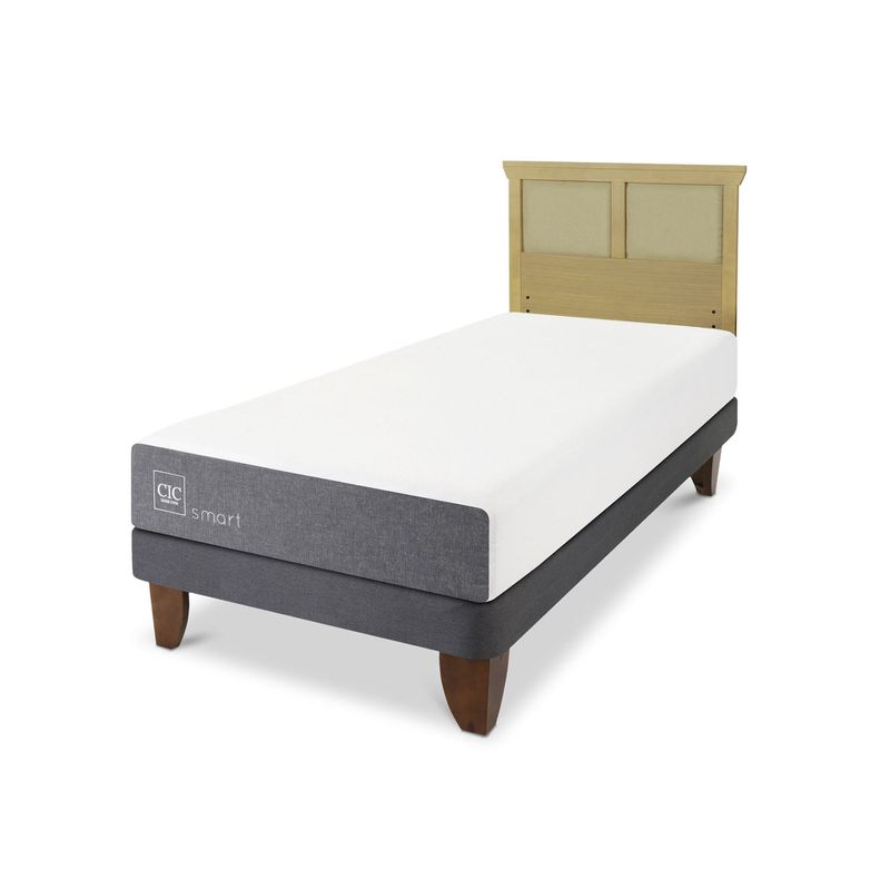 CIC - Cama Europea Smart 1.5 Plazas + Respaldo Cic